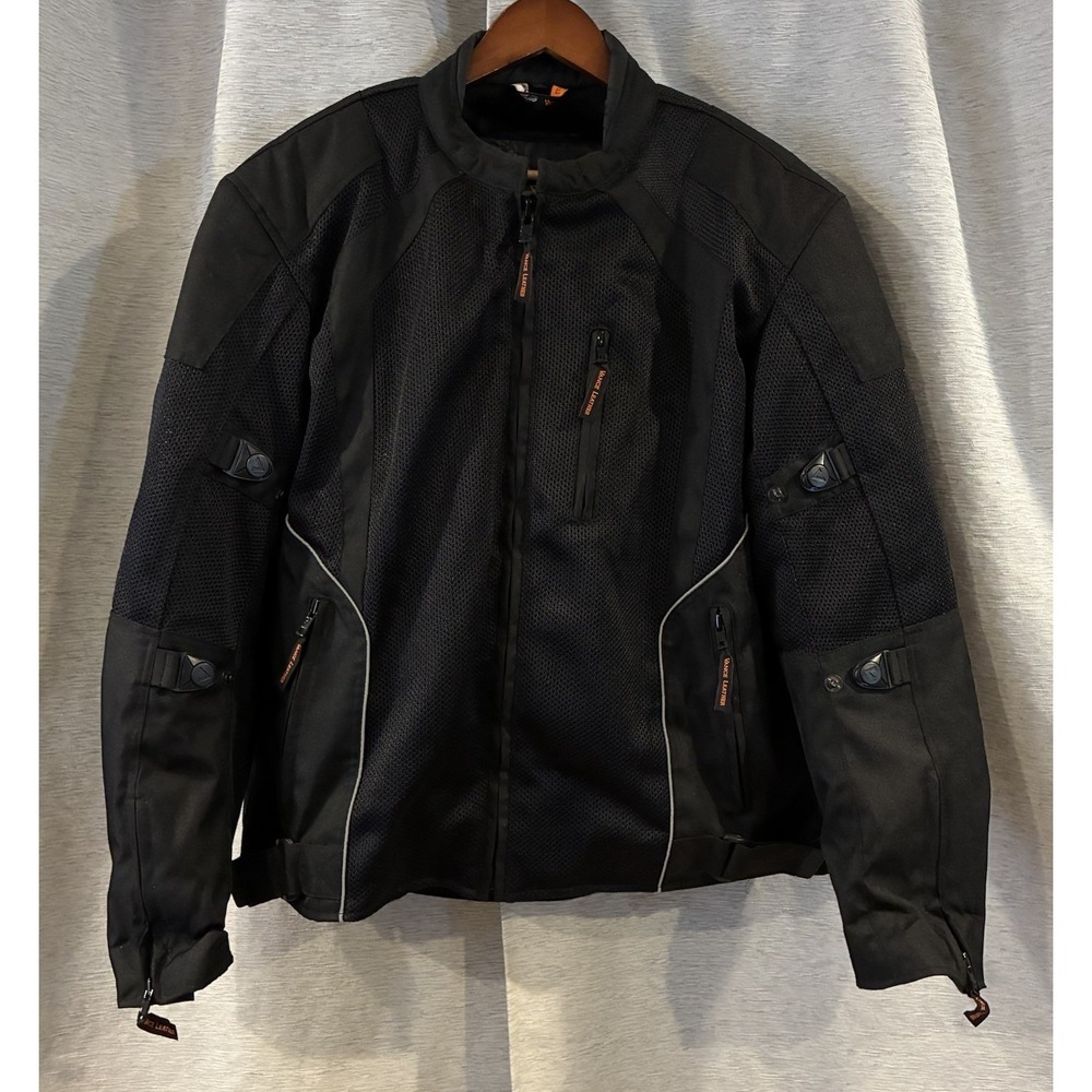 Vance Men's Large Motorcycle Jacket Black Bikercore Grunge